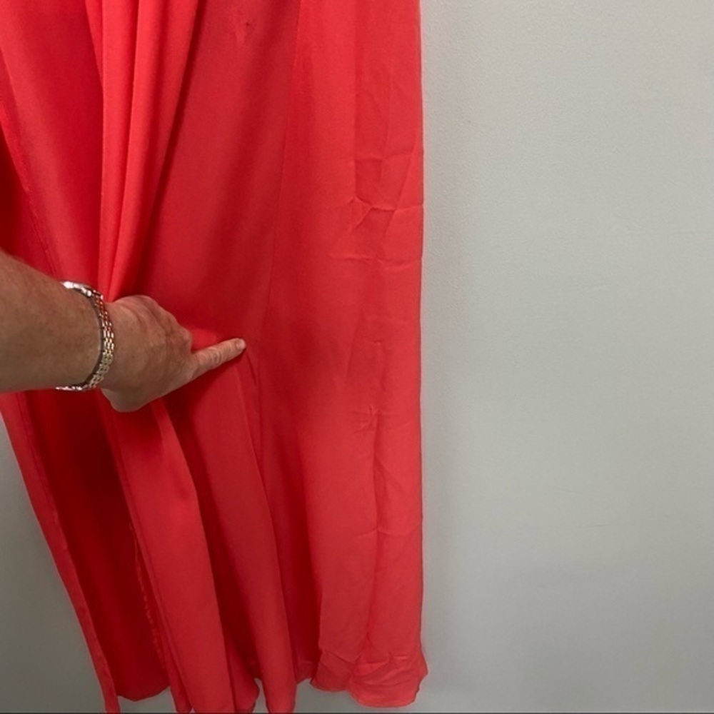 SMYM Heather Halter Maxi Dress Hibiscus Medium - Picture 7 of 10